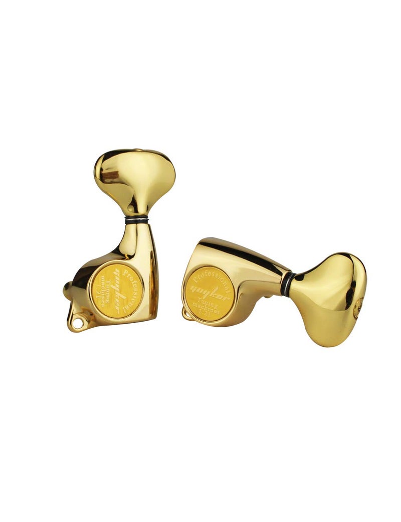 Guyker Guitar Machine Heads (3L + 3R) â€“ 1:21 Sealed Tuning Key Pegs Tuners Set Replacement for ST TL SG Style Electric or Acoustic Guitars â€“ Gold - Image 3